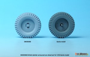 画像8: DEF.MODEL[DW30066]1/35 WWII イギリス陸軍ダイムラー装甲車Mk.1用自重変形タイヤセット(ゲッコーモデル用) (8)