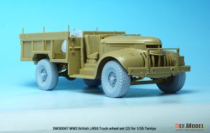 画像7: DEF.MODEL[DW30067]1/35 WWIIイギリスL.R.D.Gコマンドカー用自重変形タイヤセット(2)(タミヤ用) (7)