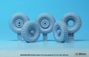 画像3: DEF.MODEL[DW30068]1/35 WWIIイギリス陸軍オースチンK2トラック用自重変形タイヤセット(1)(エアフィックス用) (3)