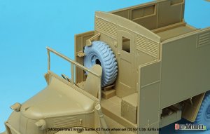 画像10: DEF.MODEL[DW30069]1/35 WWIIイギリス陸軍オースチンK2トラック用自重変形タイヤセット(2)(エアフィックス用) (10)