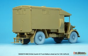 画像9: DEF.MODEL[DW30070]1/35 WWIIイギリス陸軍オースチンK2トラック用自重変形バールンタイヤセット(エアフィックス用) (9)