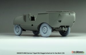 画像11: DEF.MODEL[DW30075]1/35 WWII ドイツ トリッペルSG.6水陸両用車 自重変形タイヤセット(ダスヴェルク用) (11)