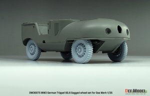 画像6: DEF.MODEL[DW30075]1/35 WWII ドイツ トリッペルSG.6水陸両用車 自重変形タイヤセット(ダスヴェルク用) (6)