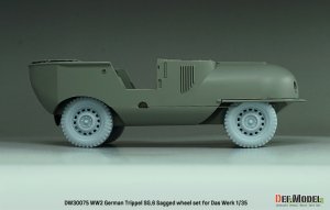 画像7: DEF.MODEL[DW30075]1/35 WWII ドイツ トリッペルSG.6水陸両用車 自重変形タイヤセット(ダスヴェルク用) (7)
