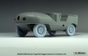 画像9: DEF.MODEL[DW30075]1/35 WWII ドイツ トリッペルSG.6水陸両用車 自重変形タイヤセット(ダスヴェルク用) (9)