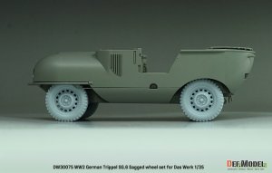 画像10: DEF.MODEL[DW30075]1/35 WWII ドイツ トリッペルSG.6水陸両用車 自重変形タイヤセット(ダスヴェルク用) (10)