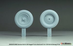 画像2: DEF.MODEL[DW30076]1/35 WWII ドイツ Sd.Kfz.250装甲ハーフトラック/デマーグD7 1tハーフトラック 自重変形タイヤセット＃1(汎用) (2)