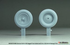 画像2: DEF.MODEL[DW30078]1/35 WWII ドイツ Sd.Kfz.250装甲ハーフトラック/デマーグD7 1tハーフトラック 自重変形タイヤセット＃3(汎用) (2)