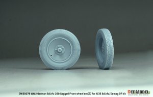 画像3: DEF.MODEL[DW30078]1/35 WWII ドイツ Sd.Kfz.250装甲ハーフトラック/デマーグD7 1tハーフトラック 自重変形タイヤセット＃3(汎用) (3)