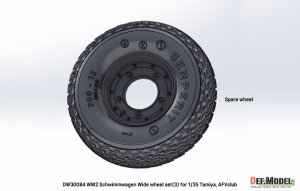 画像4: DEF.MODEL[DW30084]1/35 WWII ドイツ シュビムワーゲン ワイドホイールセット＃3(タミヤ/AFVクラブ用) (4)