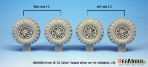 画像4: DEF.MODEL[DW35089]1/35 現用露 SS-23 スパイダー弾道ミサイル 自重変形タイヤ(ホビーボス用) (4)