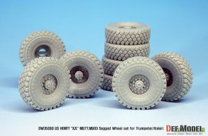 画像5: DEF.MODEL[DW35090]1/35 現用米 M977/M983 ヘメット "XZL" 自重変形タイヤ(トラペ・イタレリ用) (5)