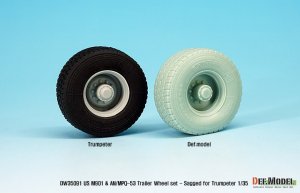 画像2: DEF.MODEL[DW35091]1/35 現用米 MIM-104B パトリオット MIM-104 M901 & AN/MPQ-53 自重変形タイヤ(トラペ用) (2)