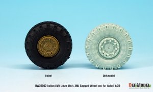 画像2: DEF.MODEL[DW35092]1/35 現用伊 軽装輪装甲車 リンチェ 自重変形タイヤ(イタレリ用) (2)