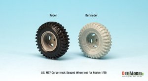 画像2: DEF.MODEL[DW35097]1/35 米 M37カーゴトラック 自重変形タイヤ(ローデン用) (2)