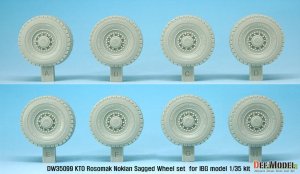 画像5: DEF.MODEL[DW35099]1/35 ポーランド ロソマク装輪装甲車 自重変形タイヤ(IBG用) (5)