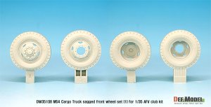 画像2: DEF.MODEL[DW35108]1/35 米 M54A2 カーゴ 自重変形 前輪(1)民生パターン(AFVクラブ用) (2)