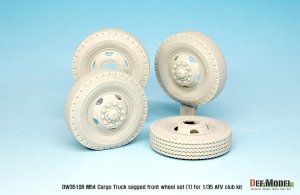画像3: DEF.MODEL[DW35108]1/35 米 M54A2 カーゴ 自重変形 前輪(1)民生パターン(AFVクラブ用) (3)