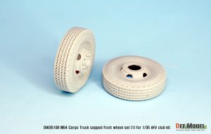 画像4: DEF.MODEL[DW35108]1/35 米 M54A2 カーゴ 自重変形 前輪(1)民生パターン(AFVクラブ用) (4)