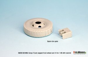 画像6: DEF.MODEL[DW35108]1/35 米 M54A2 カーゴ 自重変形 前輪(1)民生パターン(AFVクラブ用) (6)