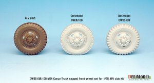 画像7: DEF.MODEL[DW35108]1/35 米 M54A2 カーゴ 自重変形 前輪(1)民生パターン(AFVクラブ用) (7)