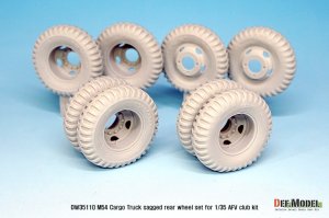 画像3: DEF.MODEL[DW35110]1/35 米 M54A2 カーゴ  自重変形 後輪(AFVクラブ用) (3)