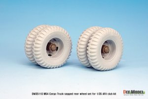 画像6: DEF.MODEL[DW35110]1/35 米 M54A2 カーゴ  自重変形 後輪(AFVクラブ用) (6)