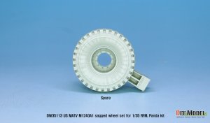 画像11: DEF.MODEL[DW35113]1/35 現用 米 アメリカ陸軍M1240A1 M-ATV自重変形タイヤセット (RFM用) (11)