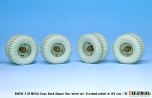 画像6: DEF.MODEL[DW35116]1/35 現用 米 アメリカ陸軍 M54A2カーゴトラック自重変形リアタイヤセット 標準荷重仕様 (AFVクラブ用) (6)