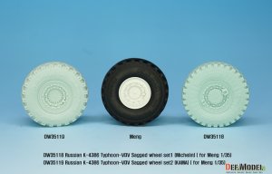 画像4: DEF.MODEL[DW35118]1/35 現用 ロシア連邦軍K-4386タイフーン-VDV装輪装甲車自重変形タイヤセット1 ミシュラン仕様(モンモデル用) (4)