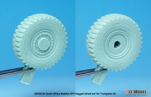 画像7: DEF.MODEL[DW35134]1/35 南アフリカ陸軍ロイカット8輪装甲車用自重ホイールセット(トランペッター用) (7)