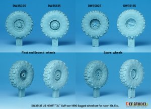 画像9: DEF.MODEL[DW35135]1/35 現用 アメリカ陸軍 M977HEMTTトラック自重変形ホイールセット ミシュランタイヤ(イタレリ用) (9)