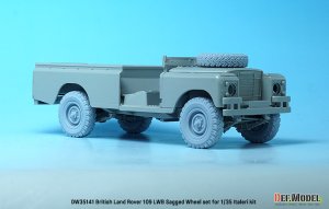 画像8: DEF.MODEL[DW35141]1/35 現用 イギリスランドローバー109LWB 自重変形タイヤセット(イタレリ用) (8)