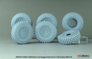 画像2: DEF.MODEL[DW35161]1/35 現用 ロシア KAMAZ-43509 レッドブル・ラリートラック 自重変形タイヤセット(ズベズダ用) (2)