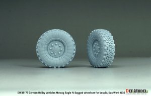 画像4: DEF.MODEL[DW35177]1/35 現用 ドイツ イーグルIV軽装輪装甲車 自重変形タイヤセット(ヴェスピッドモデル/ダスヴェルク用) (4)