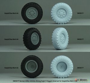 画像6: DEF.MODEL[DW35177]1/35 現用 ドイツ イーグルIV軽装輪装甲車 自重変形タイヤセット(ヴェスピッドモデル/ダスヴェルク用) (6)