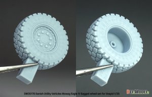 画像5: DEF.MODEL[DW35178]1/35 現用 ドイツ イーグルIV軽装輪装甲車 自重変形タイヤセット(ヴェスピッドモデル用) (5)