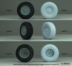 画像6: DEF.MODEL[DW35178]1/35 現用 ドイツ イーグルIV軽装輪装甲車 自重変形タイヤセット(ヴェスピッドモデル用) (6)