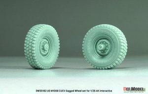画像5: DEF.MODEL[DW35182]1/35 現用 アメリカ M1008 CUCV 自重変形タイヤセット(AKインタラクティブ用) (5)