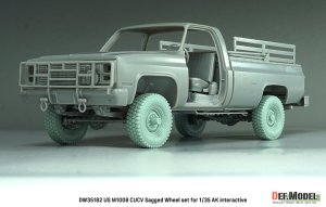 画像9: DEF.MODEL[DW35182]1/35 現用 アメリカ M1008 CUCV 自重変形タイヤセット(AKインタラクティブ用) (9)