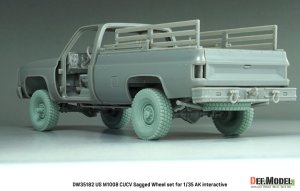 画像10: DEF.MODEL[DW35182]1/35 現用 アメリカ M1008 CUCV 自重変形タイヤセット(AKインタラクティブ用) (10)