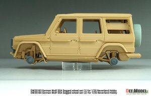 画像11: DEF.MODEL[DW35183]1/35 現用 ドイツ ウルフSSA 自重変形タイヤセット(1) フロントグリル/ブレーキ付(ネバーランドホビー用) (11)