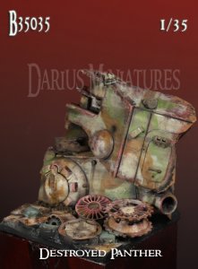 画像2: Darius Miniatures[DM35035]1/35 ダイオラマベース35 60x60mm WWII ドイツ スクラップヤード(パンサー/IV号戦車など) (2)