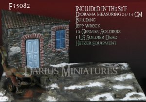 画像2: Darius Miniatures[DMF35082]1/35 WWII ドイツ 「ラインの守り作戦」ジオラマセット(フィギュア/ベース付) (2)