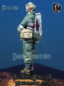 画像2: Darius Miniatures[DMF35106]1/35 WWII ドイツ 装甲擲弾兵「教導連隊」衛生兵 ノルマンディー1944 (2)