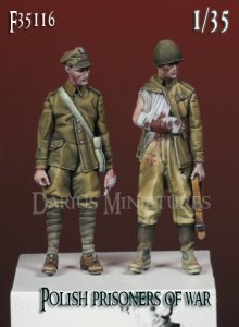 画像1: Darius Miniatures[DMF35116]1/35 WWII ポーランド 捕虜の兵士たち 1939年9月戦役(2体入) (1)