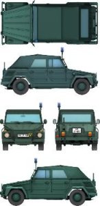 画像9: ダス・ヴェルク[USCDW35045]1/35 クーリエワーゲン タイプ181"ブルーライトバージョン" (9)