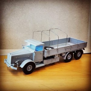 画像2: ダス・ヴェルク[USCDW35003]1/35 FAUN  L900 トラック w/SdAh115 トレーラー (2)