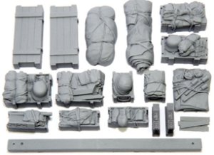 画像1: ダス・ヴェルク[USCDWA028]1/16 ドイツ戦車用積荷セット B (1)