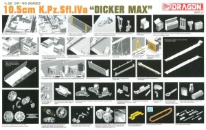 画像2: ドラゴンモデル[DR6357]1/35 WW.II ドイツ軍 IV号a型 10.5cm対戦車自走砲 ディッカーマックス (2)